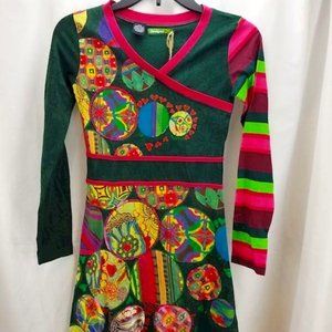 Organic Cotton Long Sleeve Sequined Dress